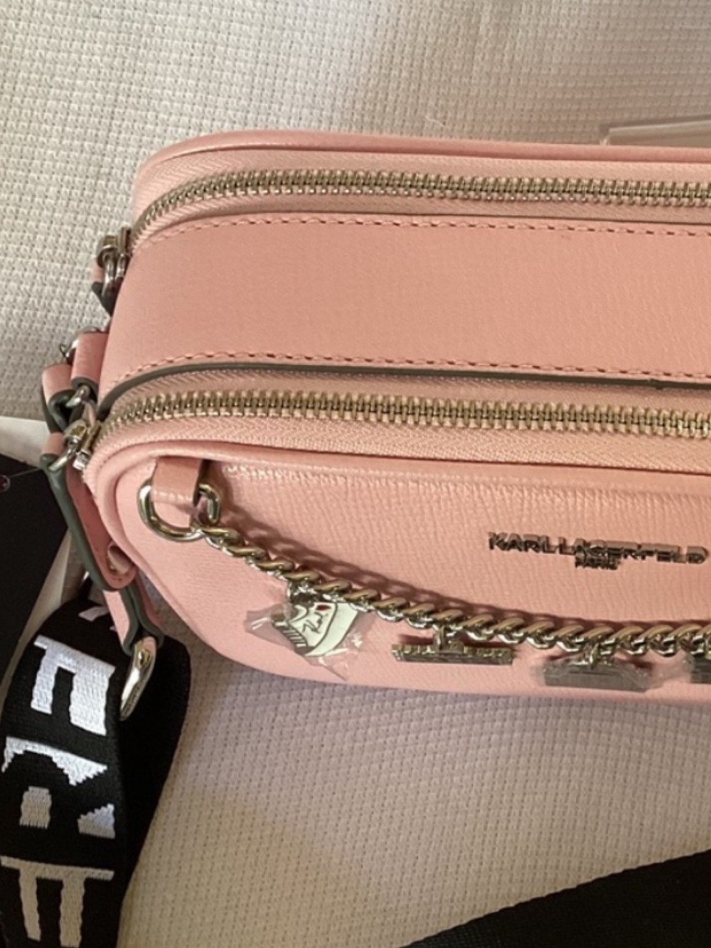Karl Lagerfeld Pink Crossbody Bag - Picture 10 of 16